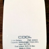CODI PowerBank Charger 6000mAh Battery: Sleek Slim, and All You Need in One
