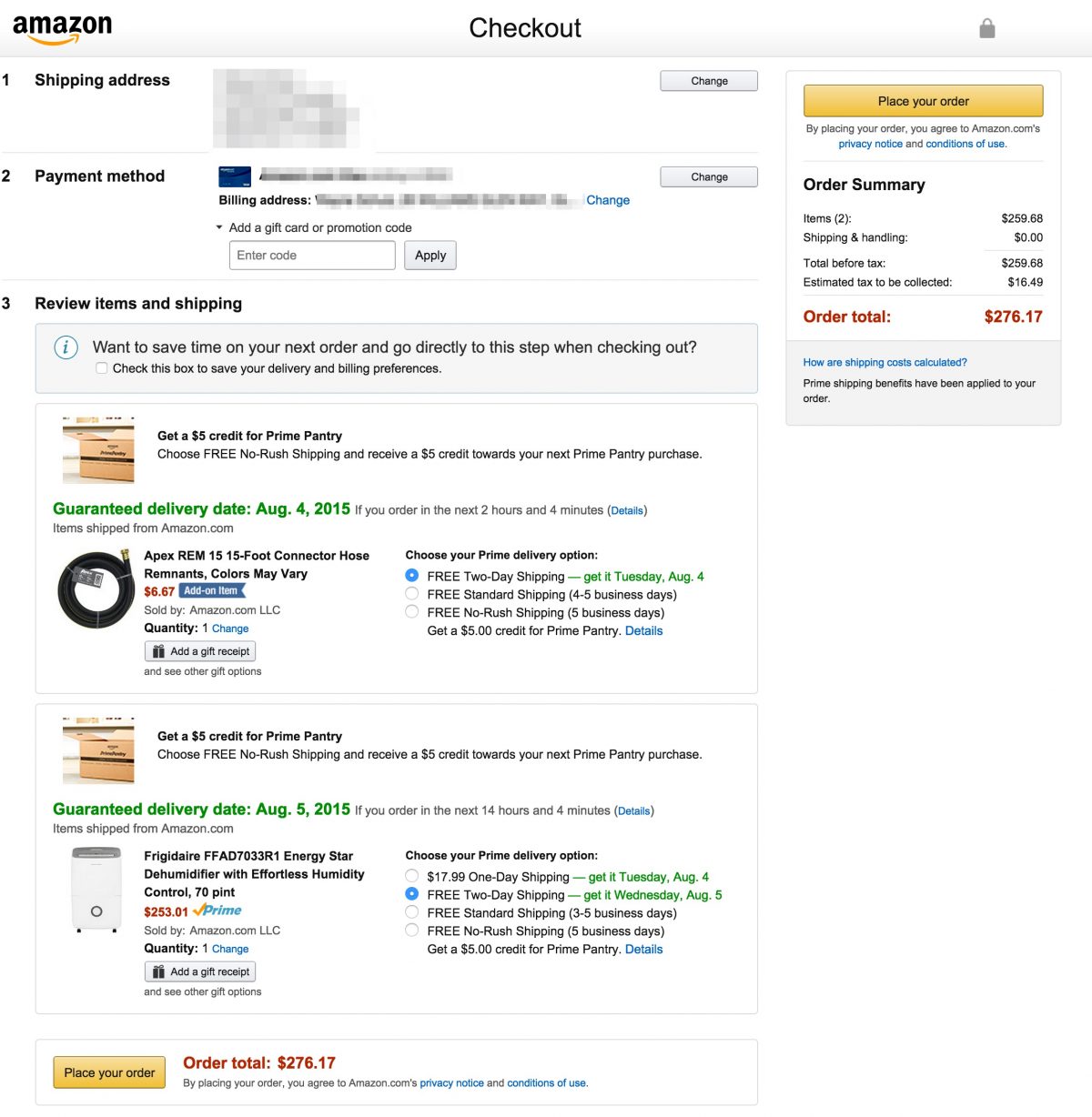 Amazon Offering $5 Prime Pantry Credit for No-Rush Shipping!