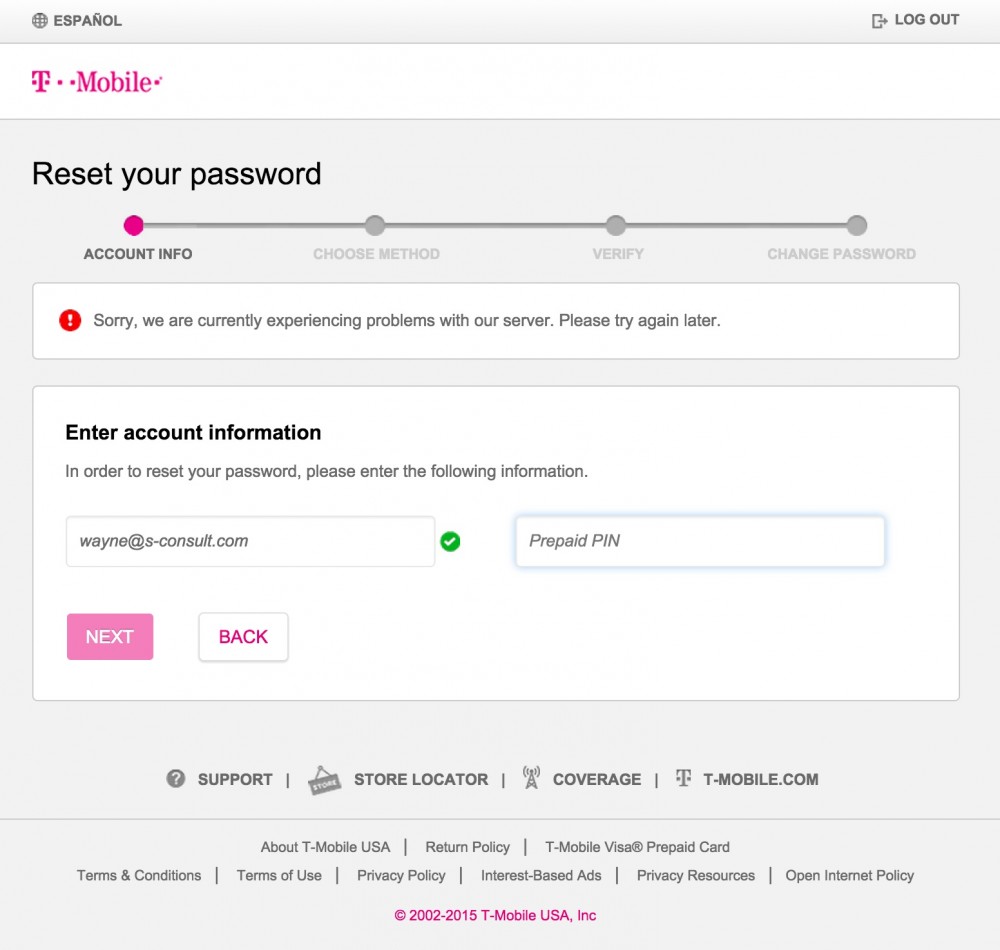T-Mobile Experiencing Lengthy Problems with Online Account Management