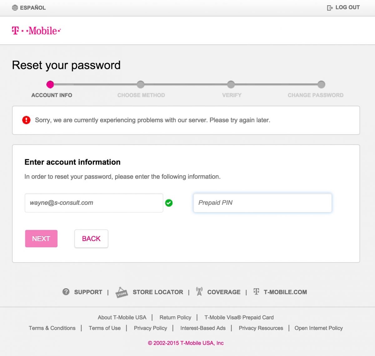 T-Mobile Experiencing Lengthy Problems with Online Account ...

