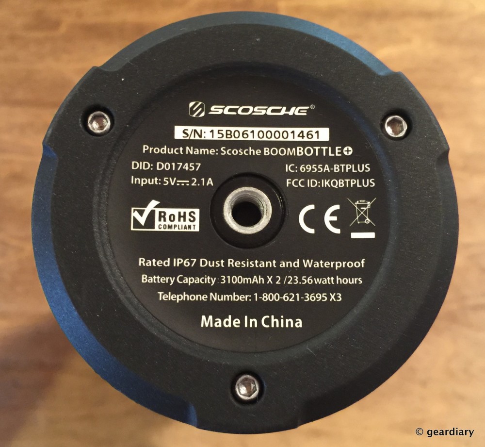 Scosche BoomBOTTLE+ Waterproof Wireless Speaker: Outdoor Music Needs Met