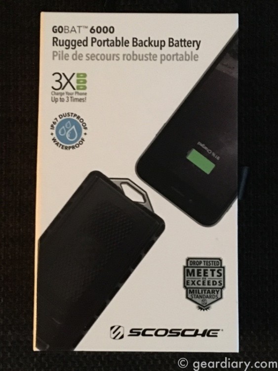 Scosche goBAT 6000 Rugged Portable Backup Battery is Ruggedly Powerful