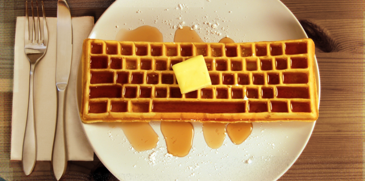 Keyboard waffle iron