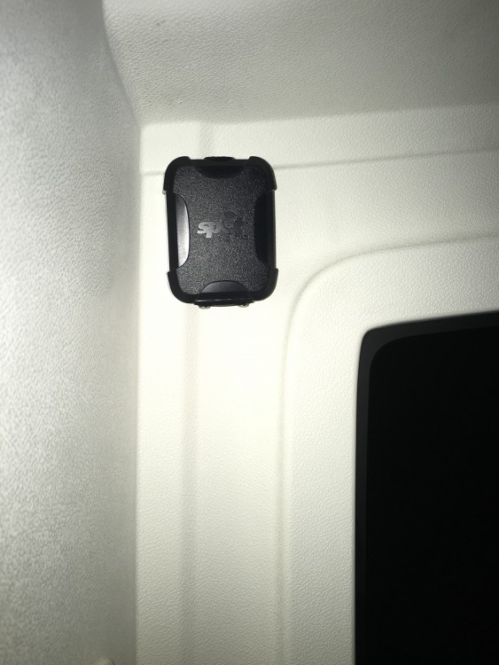 Spot trace mounted in jeep