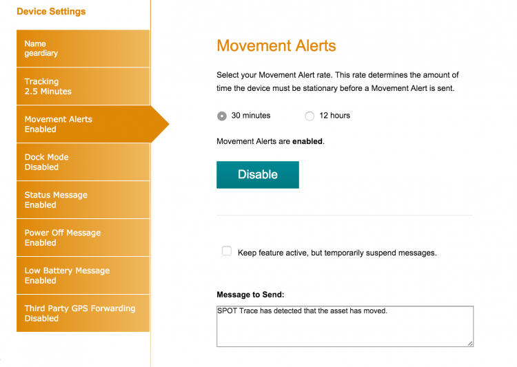 movement alerts