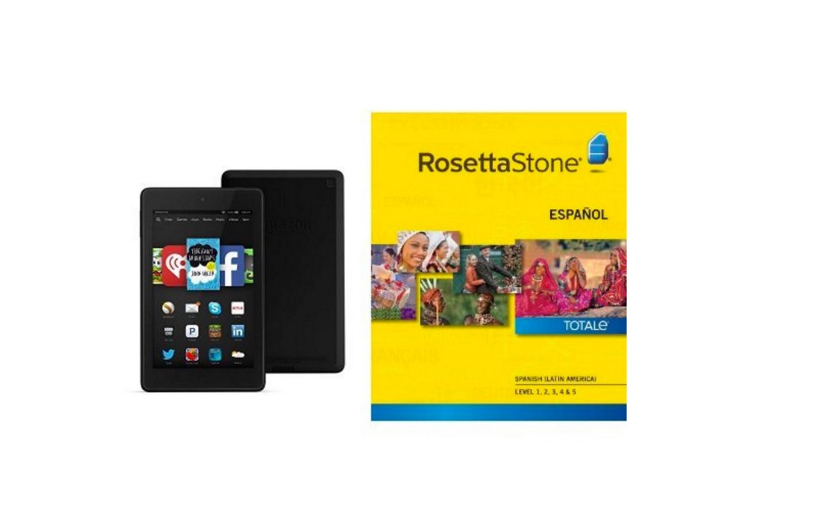 Amazon Deal: Rosetta Stone 1-5 (Download) Plus Kindle Fire HD 6 - $ 198.99