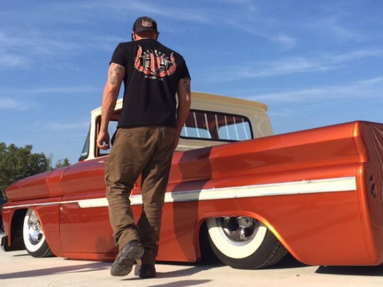 Joe getting ready to head home in the star of Episode 1, the custom 1962 Chevy pickup/Image courtesy Amanda Martin