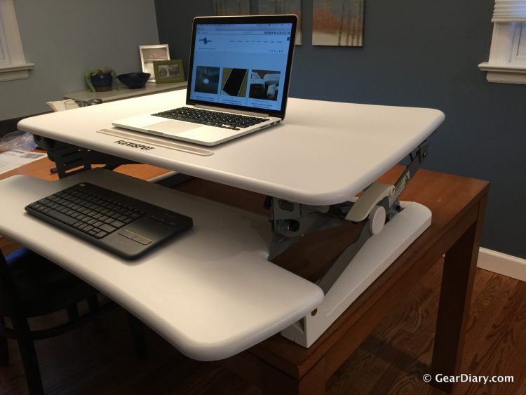 The FlexiSpot Sit-Stand Desktop WorkstationReview: It Is an Office Revelation! 11 FlexiSpot Sit-Stand Desktop Workstation all set up