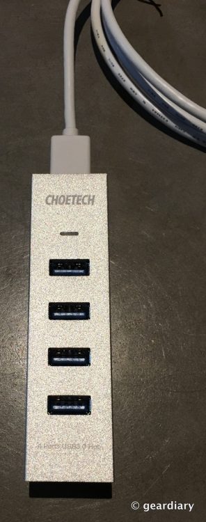 Choetech Aluminum 4 Port USB C Hub-003