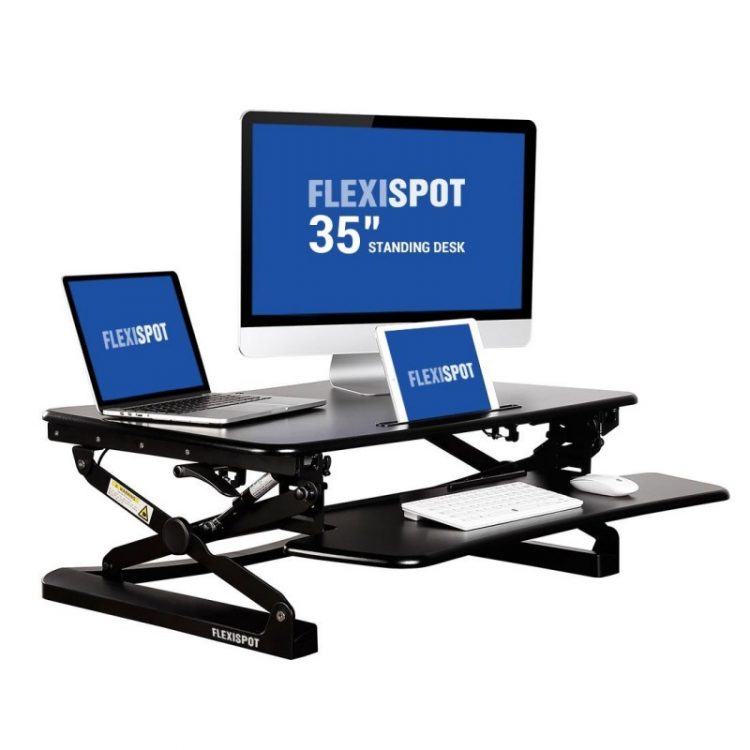 FlexiSpot Sit-Stand Desktop Workstation