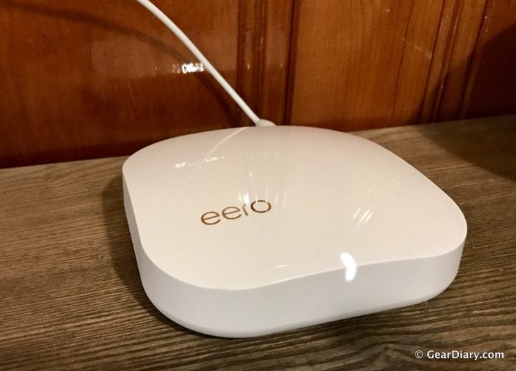 The eero access point in all its glory.