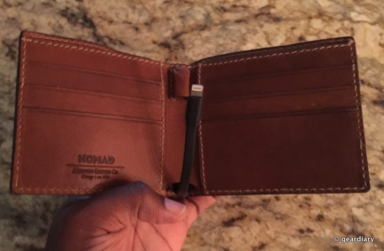 Nomad's Leather Wallets Charge Your Phone While Carrying Your Cards
