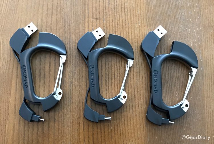 The Nomad Carabiner Keeps Your Charging at Hand Wherever Life Takes You
