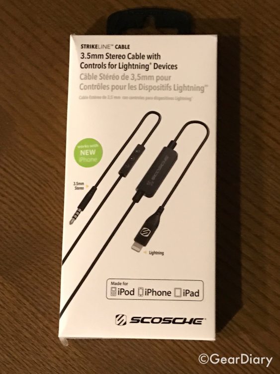 Scosche StrikeLine Cable Is a Better Way to Use an iPhone 7 and Wired Headphones