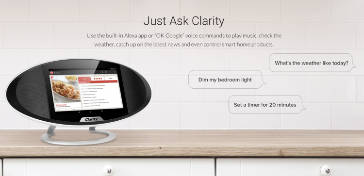 Clarity Speaker is the First Standalone Device That Works With Both Amazon and Google Voice Services