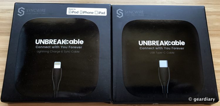 Syncwire UNBREAKcable Lightning and USB Type-C Cables Review
