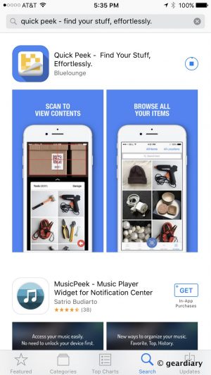 Bluelounge Quick Peek: A Visual Inventory of Everything Stored | Gear Diary