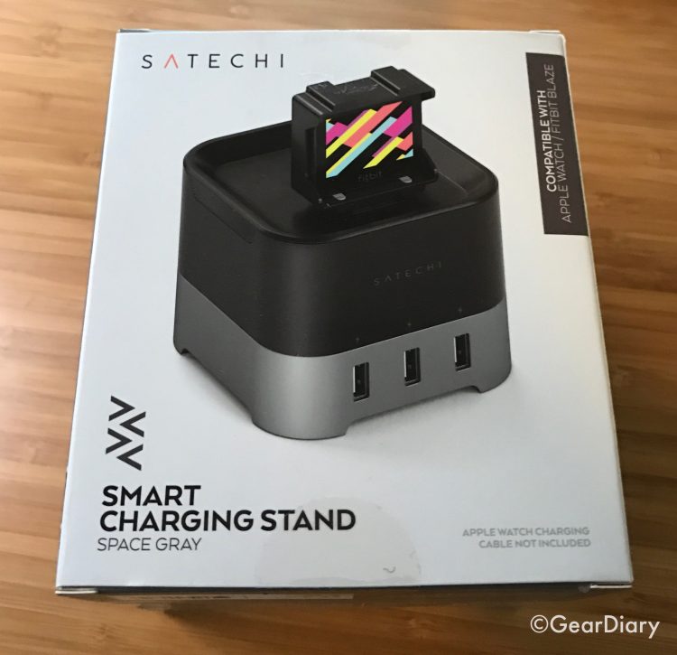Satechi Smart Charging Stand Charges Apple Watch, FitBit Blaze, Smartphone and More
