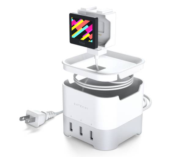 Satechi Smart Charging Stand Charges Apple Watch, FitBit Blaze, Smartphone and More