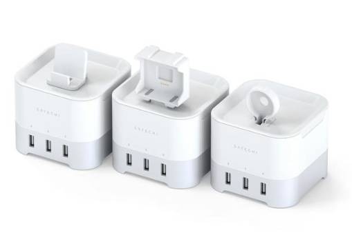 Satechi Smart Charging Stand Charges Apple Watch, FitBit Blaze, Smartphone and More