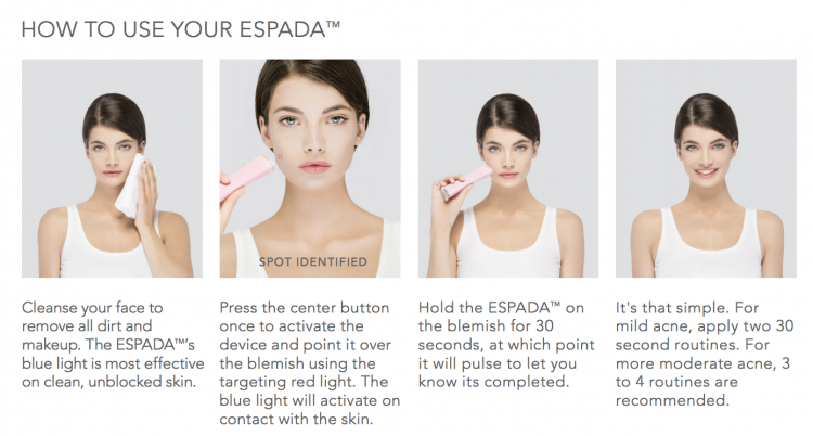 FOREO ESPADA Blue Light Acne Treatment Device Review