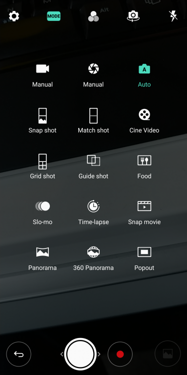 LG V30 Camera Modes