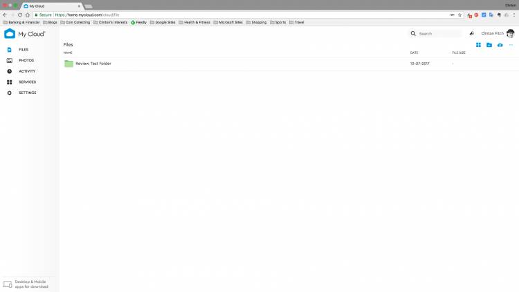 My Cloud Web Portal