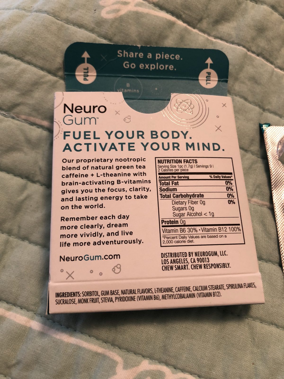Neuro Gum Makes Your Mouth and Your Brain Buzz with Energy!