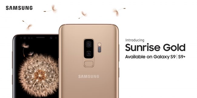 Let the Sun Rise with the Samsung Galaxy S9 Gold Edition