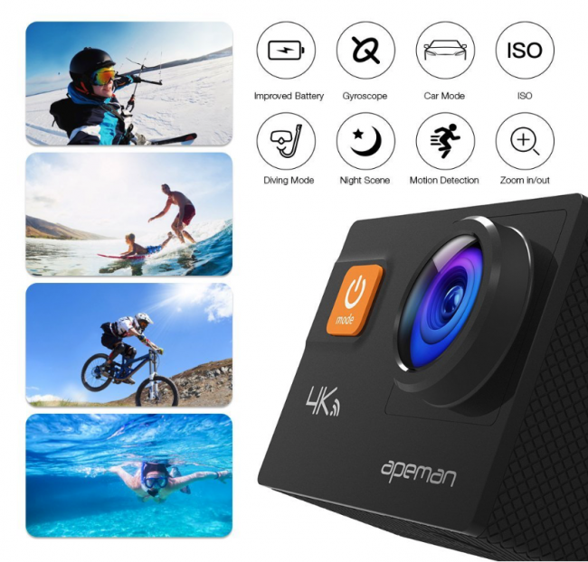APEMAN A80 Action Camera 4K Is an Affordable Way to Catch Your Next Adventure