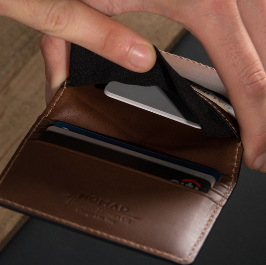 Nomad Slim Wallet with Tile Tracking Keeps Your Stuff, Won't Get Lost