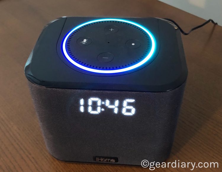 The iHome iAV2 Is a Dock with a Clock for Your Amazon Echo Dot