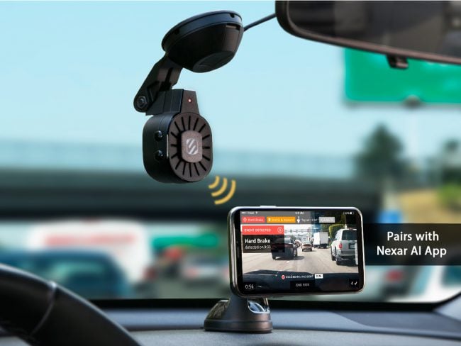 Scosche Full HD Dash Cam Powered by Nexar: Crowdsource Your Drive Home for Everyone's Safety