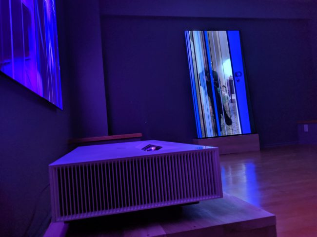 LG Announces their Ultra Short Throw 4K Projector in LA with David Van Essen's Fragmented Art