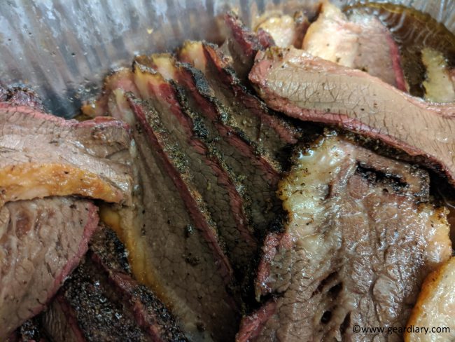 Brisket cooked with Traeger Pro Series 575 Pellet Grill