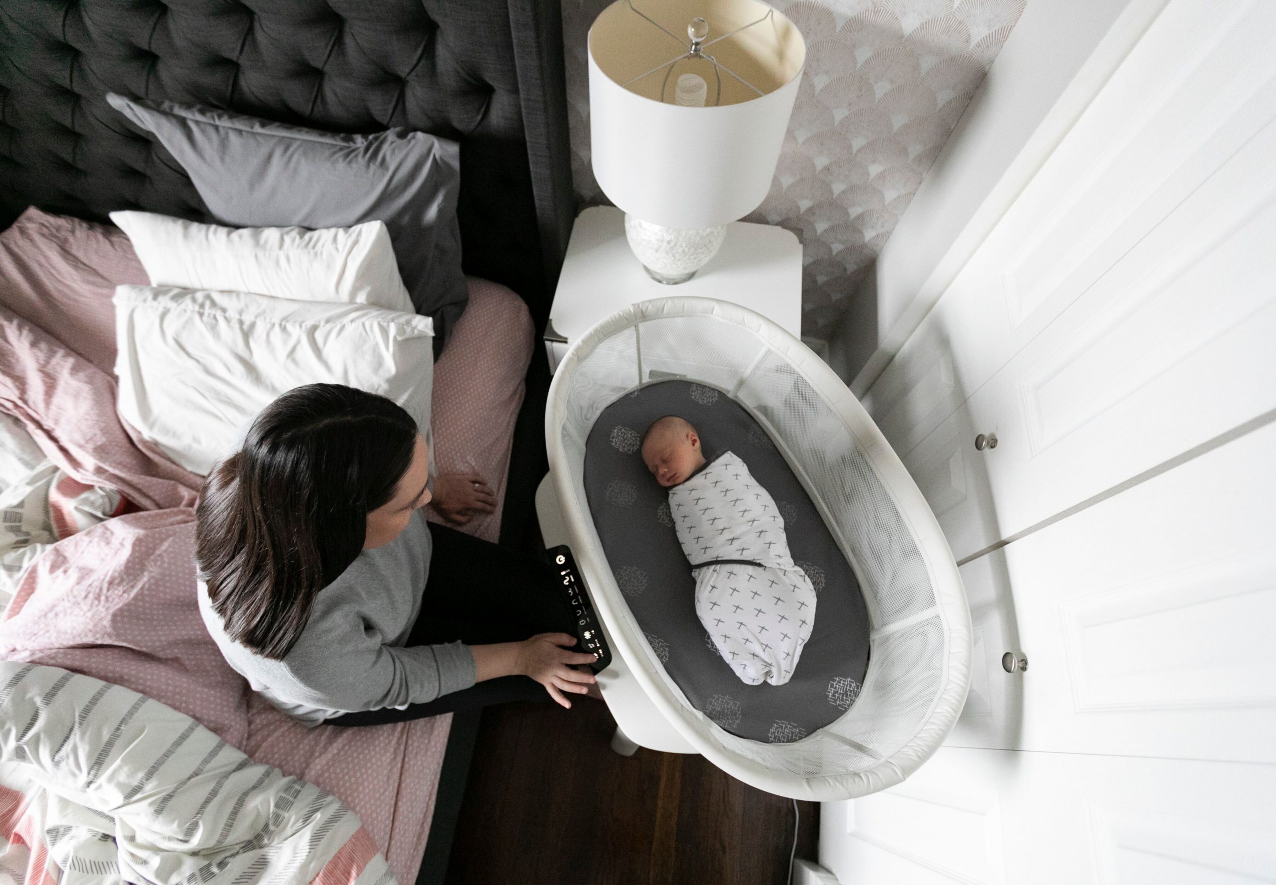 bassinet in bedroom