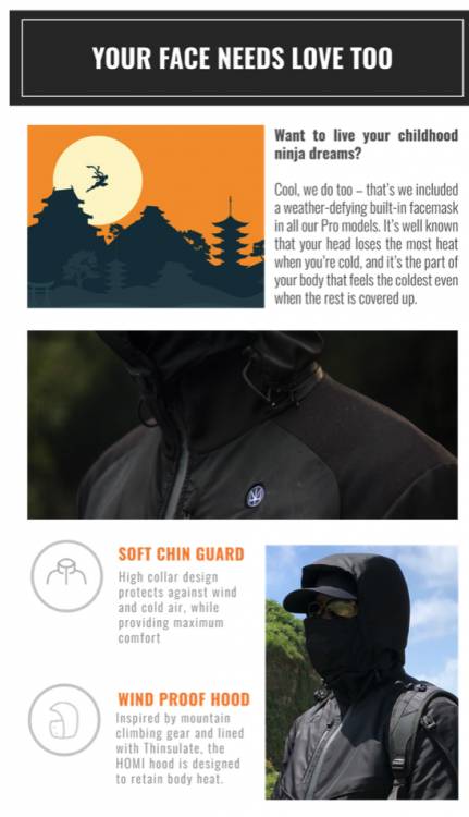 Keep Warm with the HOMI Pro Jacket 21 HOMI Pro Jacket