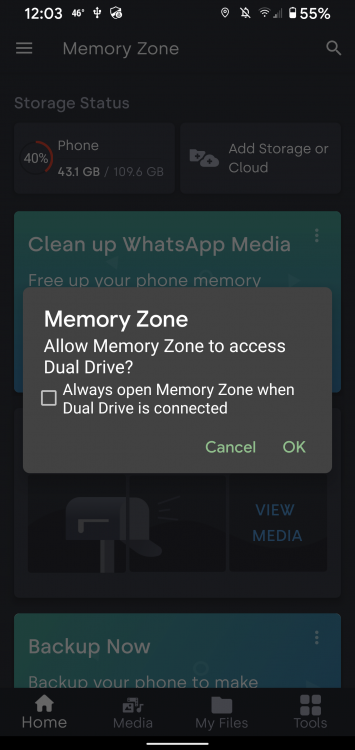 SanDisk Memory Zone software