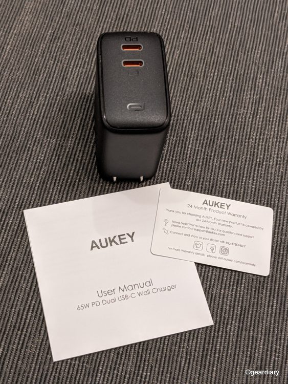The Aukey Omnia 65W Fast-Charge USB-C Dual Port Charger Is Tiny and Powerful