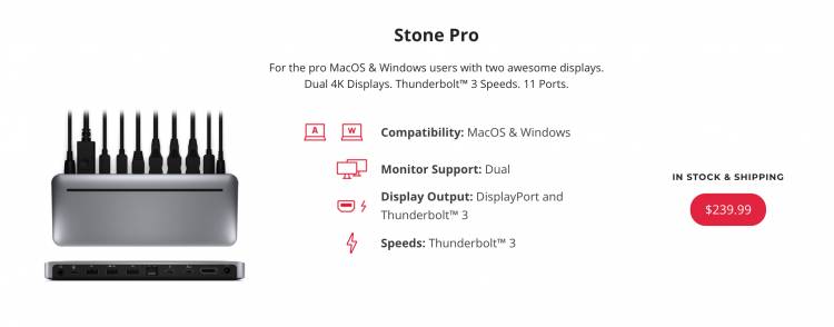 Get Connected with the Brydge Stone Pro Thunderbolt 3 Multiport Hub for MacOS and Windows