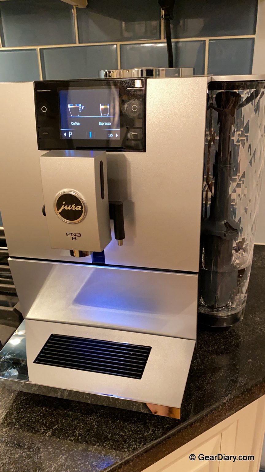 The Jura ENA 8 Makes a Great, Consistent Cup of Coffee or Espresso with