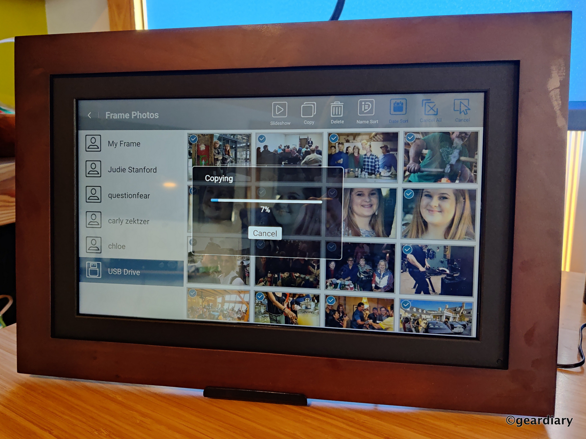 Brookstone PhotoShare Smart Digital Photo Frame Review Easily Share