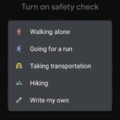 Google Pixel 5 Personal Safety App