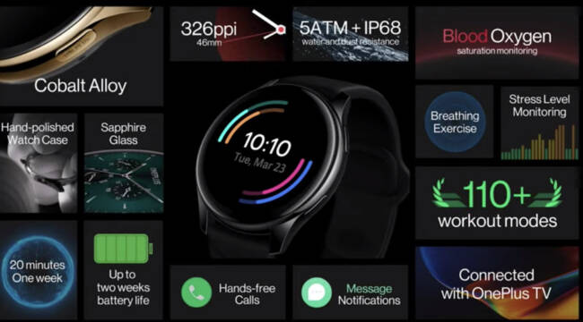 OnePlus Watch Features