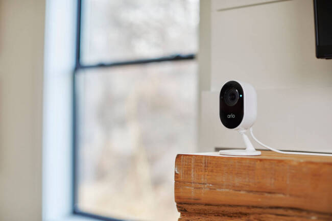 Arlo Essential Indoor Camera with Automated Privacy Shield