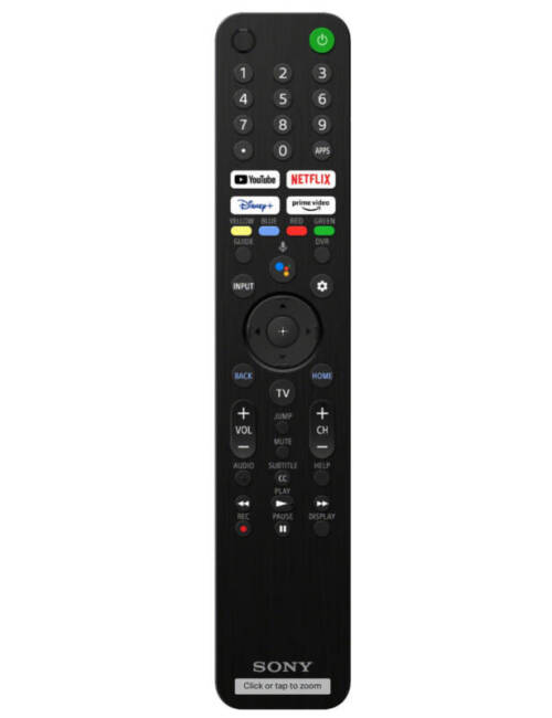 65" Sony BRAVIA XR A80J 4K HDR OLED TV Remote