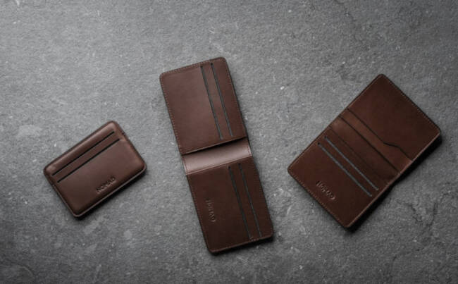 Nomad leather wallets
