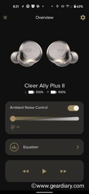 Cleer Ally Plus II app