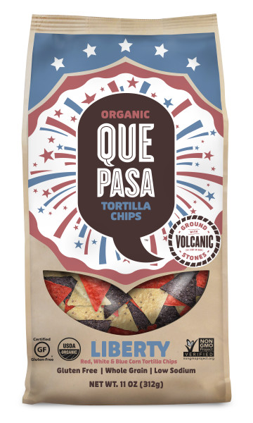 Que Pasa Liberty Tortilla Chips for your July 4th party