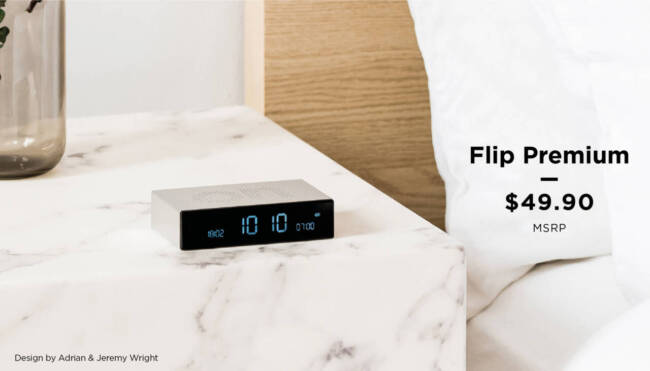 Lexon Flip Premium Alarm Clock: A Stylishly Simple Way to Wake Up When Staying in Bed Isn't an Option